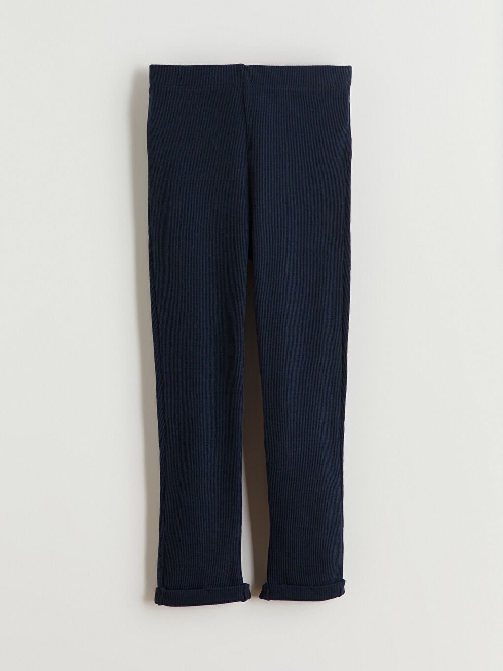 Lacivert Beli Lastikli Erkek Çocuk Tayt Pantolon