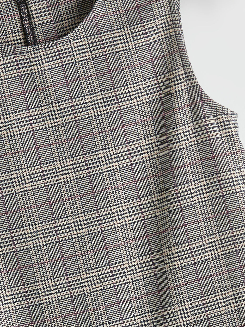 LCW Kids Crew Neck Plaid Girls' Dress -W56720Z4-LMK