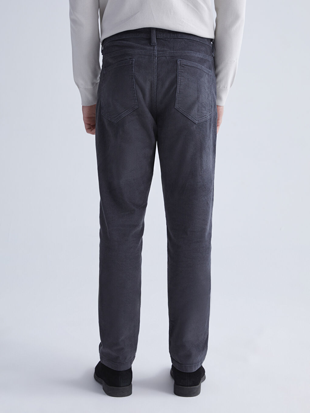 Standard Fit Velvet Men's Chino Trousers-3