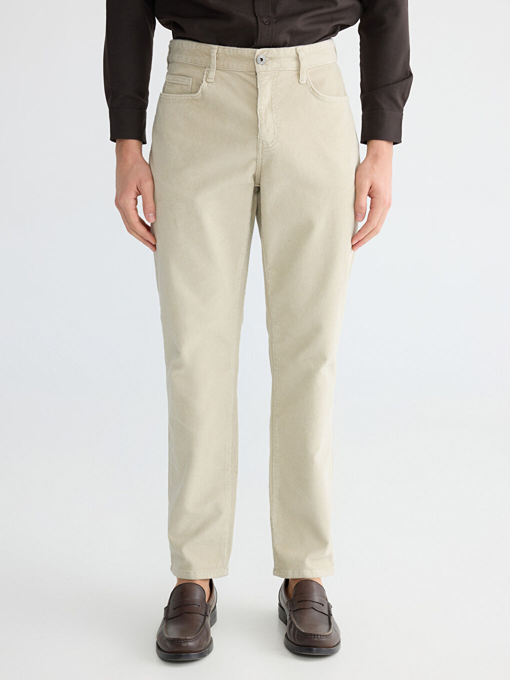 پانتۆڵی چینۆی مەخمەڵ - فیتی ئاسایی - بۆ پیاوان-1