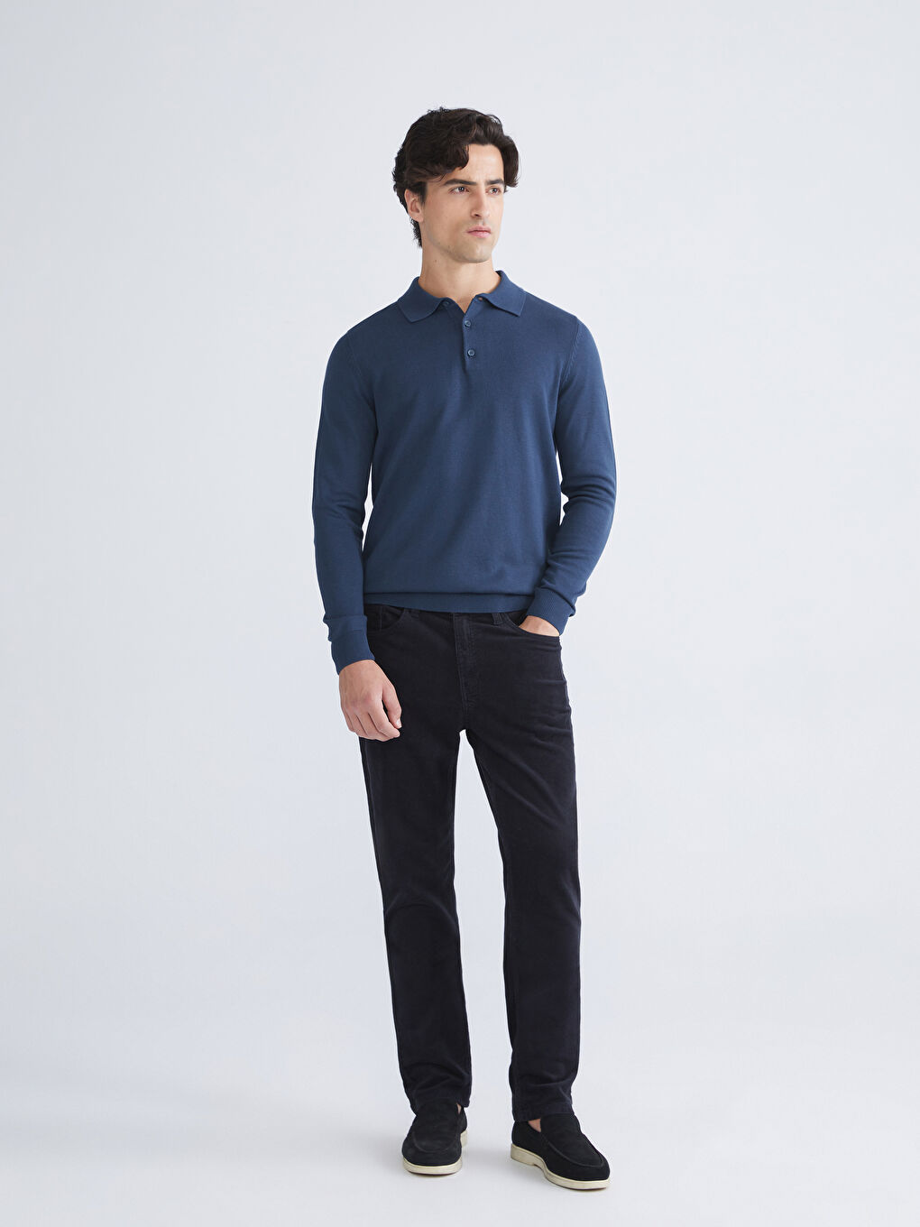 Standard Fit Velvet Men's Chino Trousers