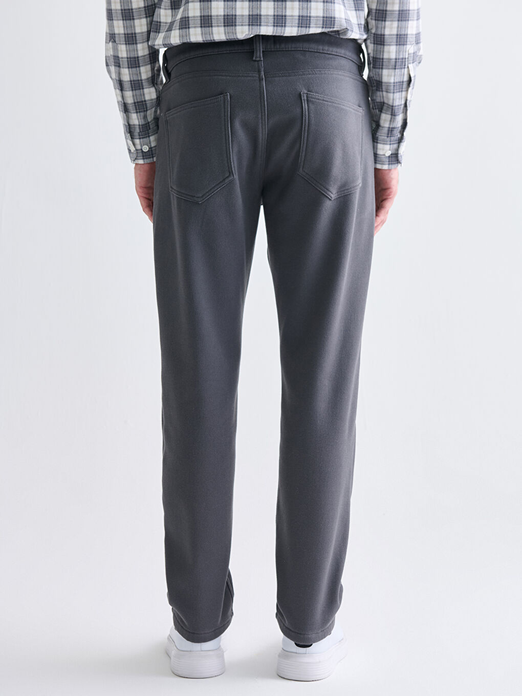 Standard Fit Twill Men's Trousers-3