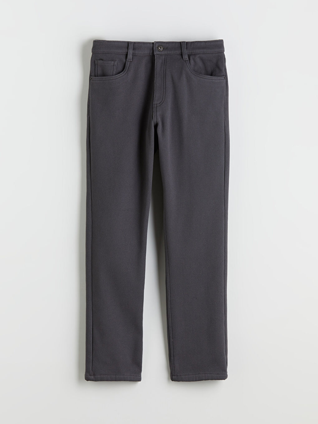 Standard Fit Twill Men's Trousers-4
