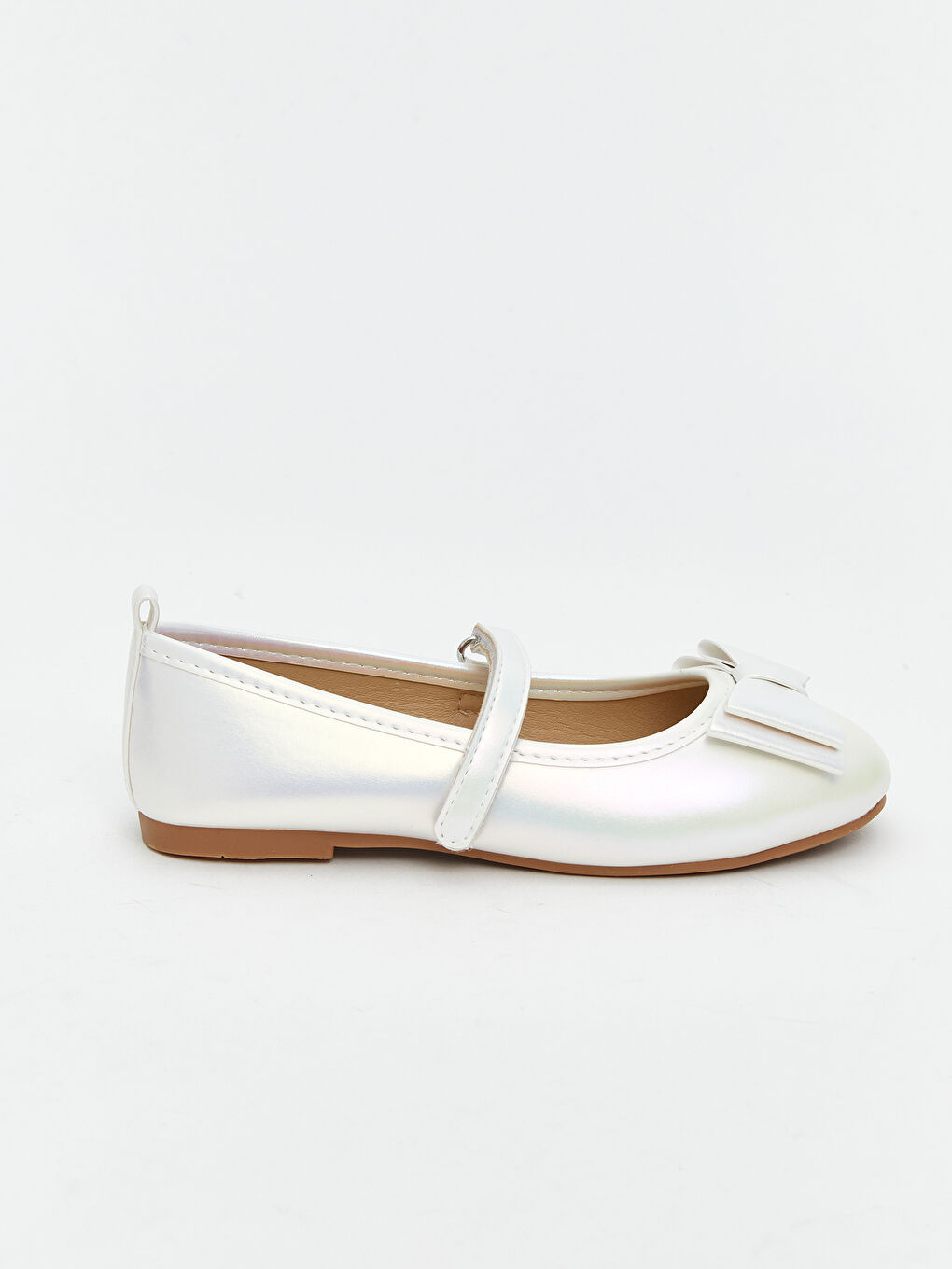 Bow Detailed Baby Girl Flats-1