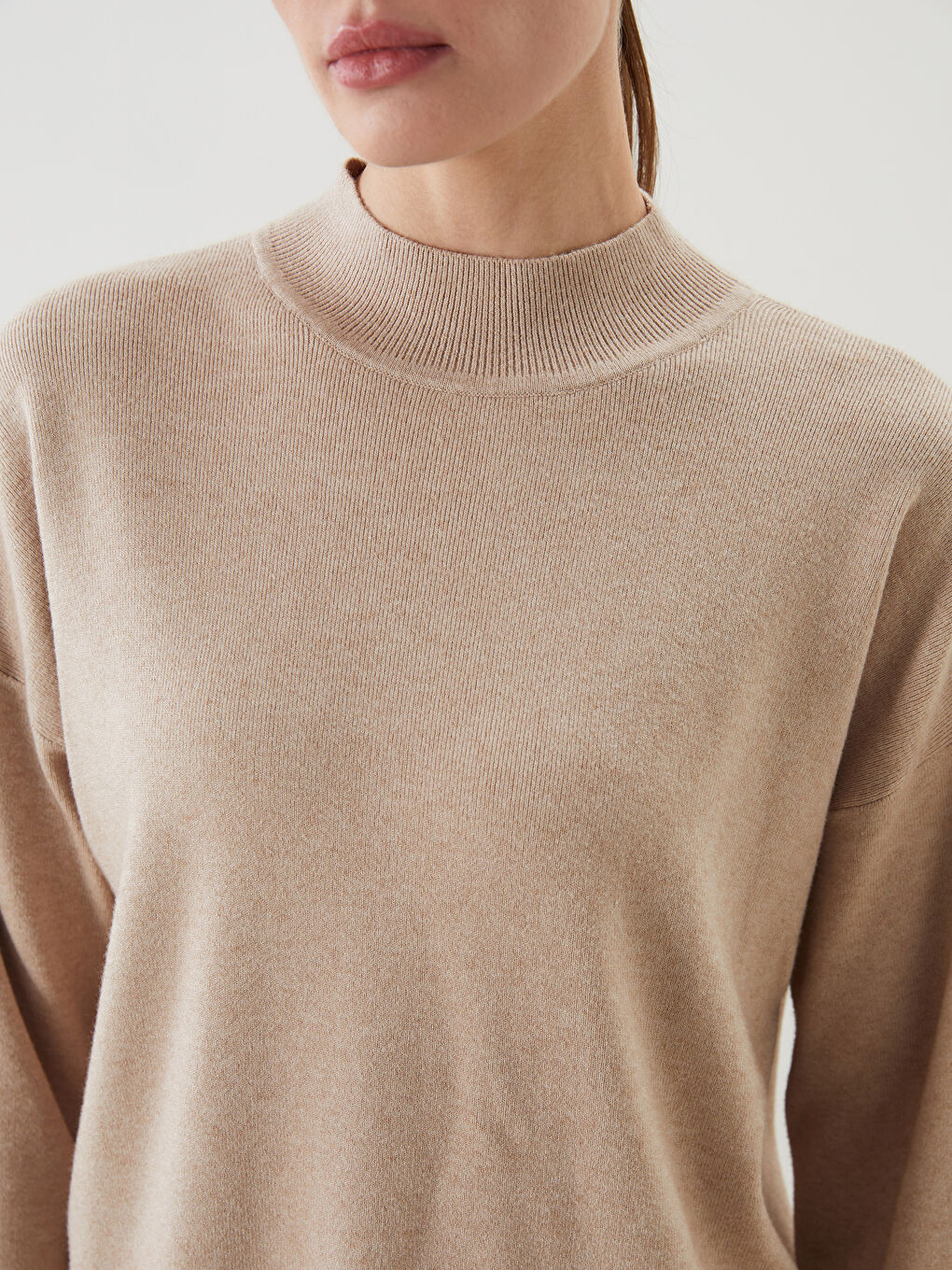 Half Turtleneck Women's Knitwear Sweater-2