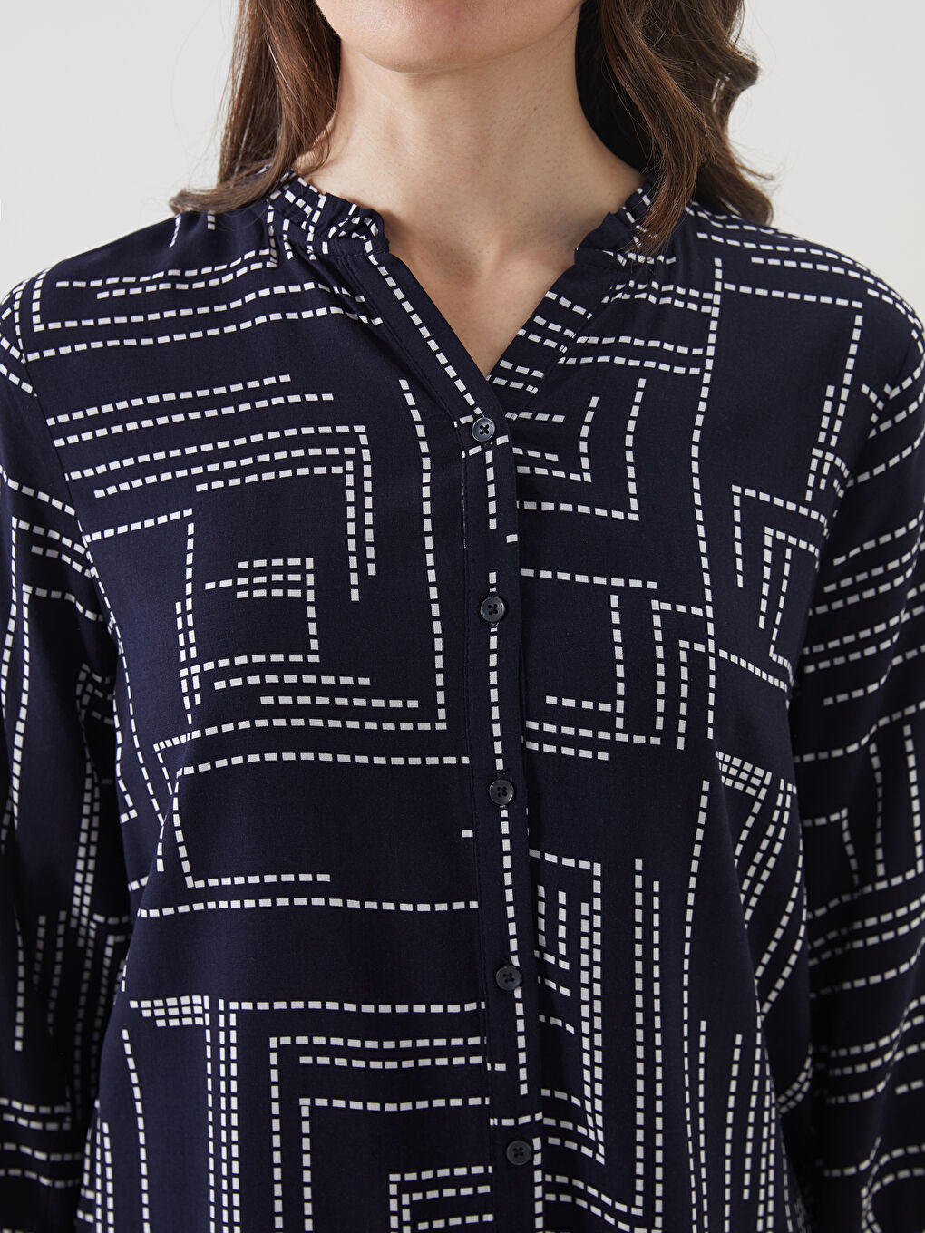 LCW Grace Woman NAVY Blouse -W56812Z8-LSJ