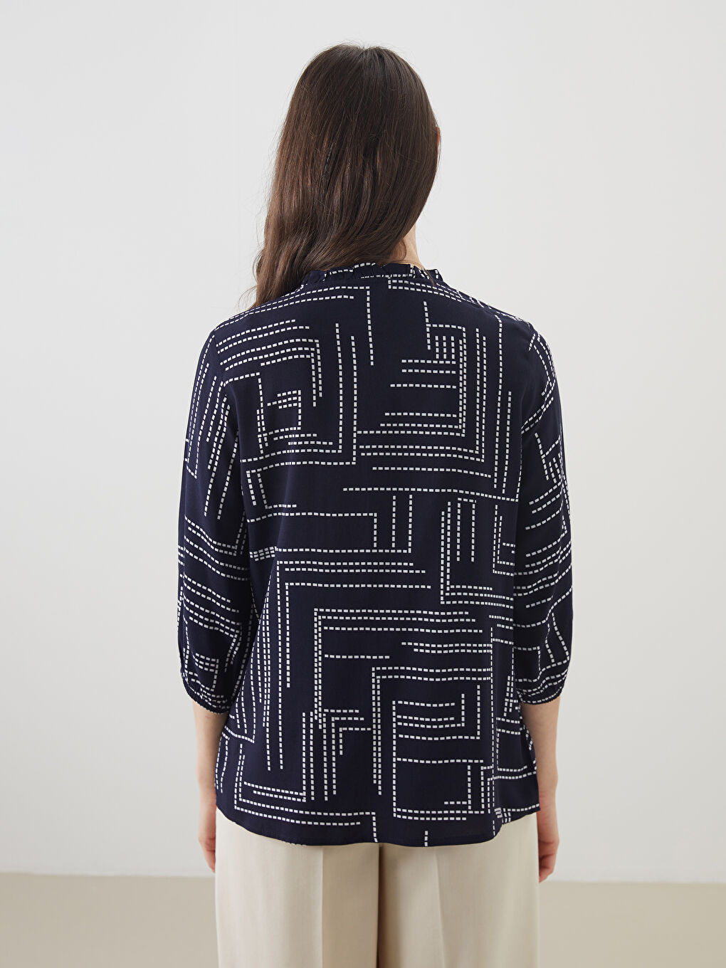 LCW Grace Woman NAVY Blouse -W56812Z8-LSJ
