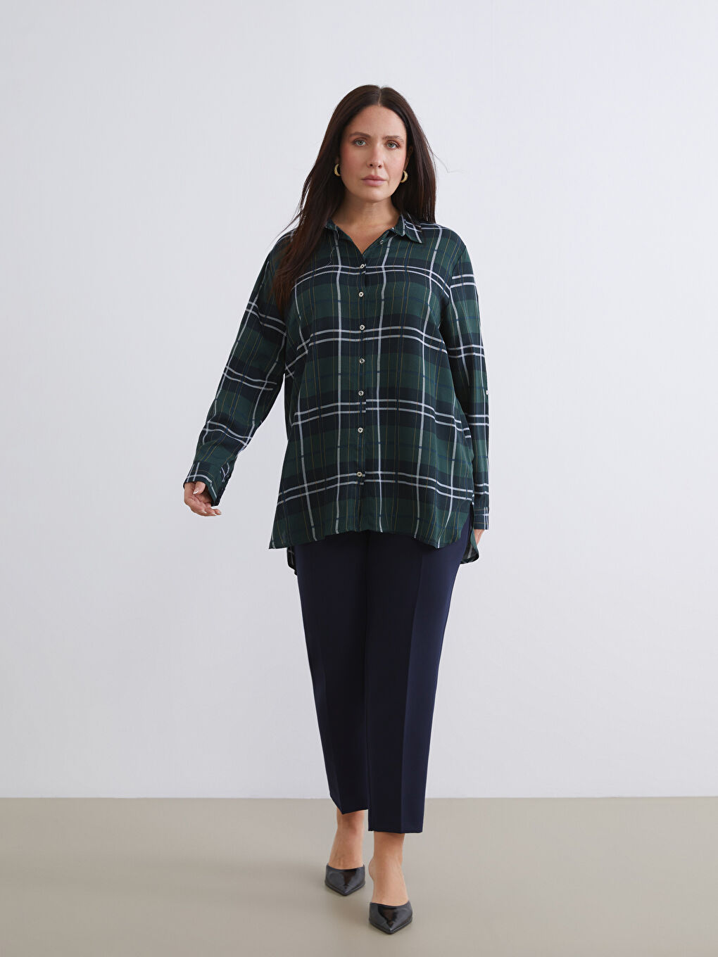 Plaid Women's Shirt-5