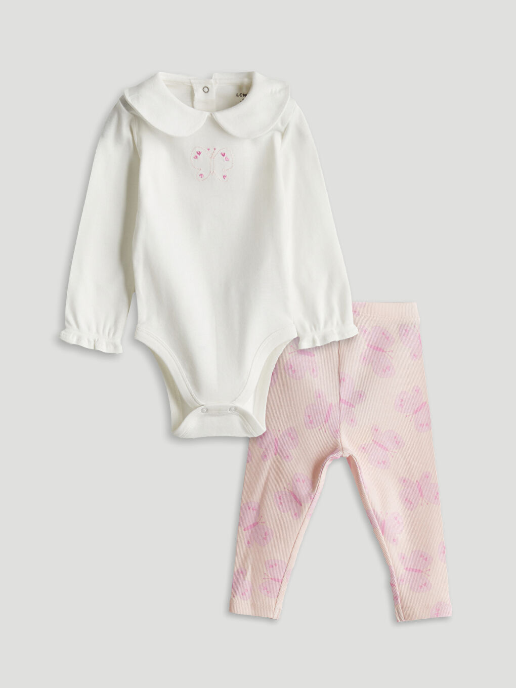 LCW baby Baby Girl ECRU Set -W56839Z1-FDU