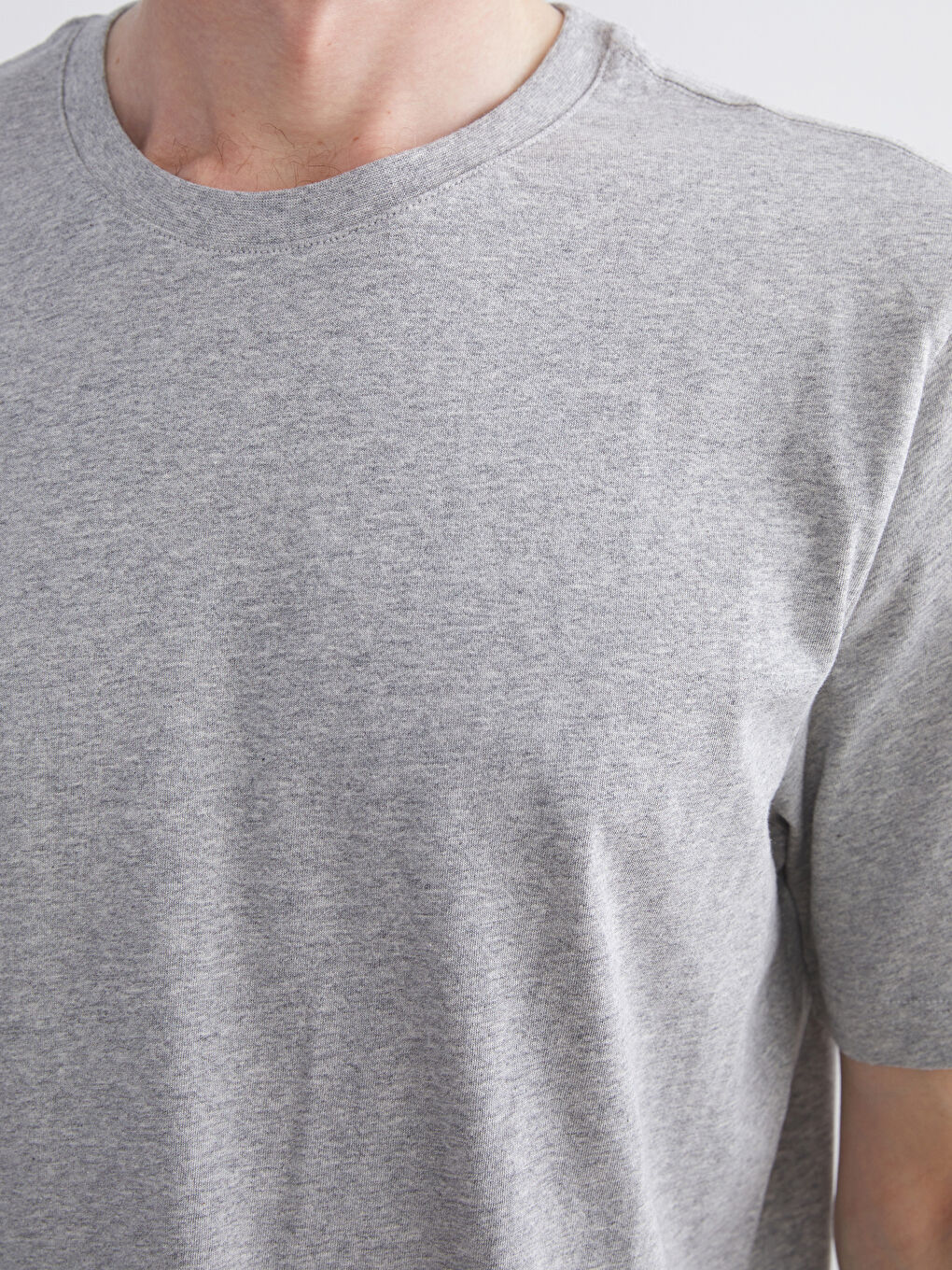 Crew Neck Short Sleeve Men's T-Shirt-2