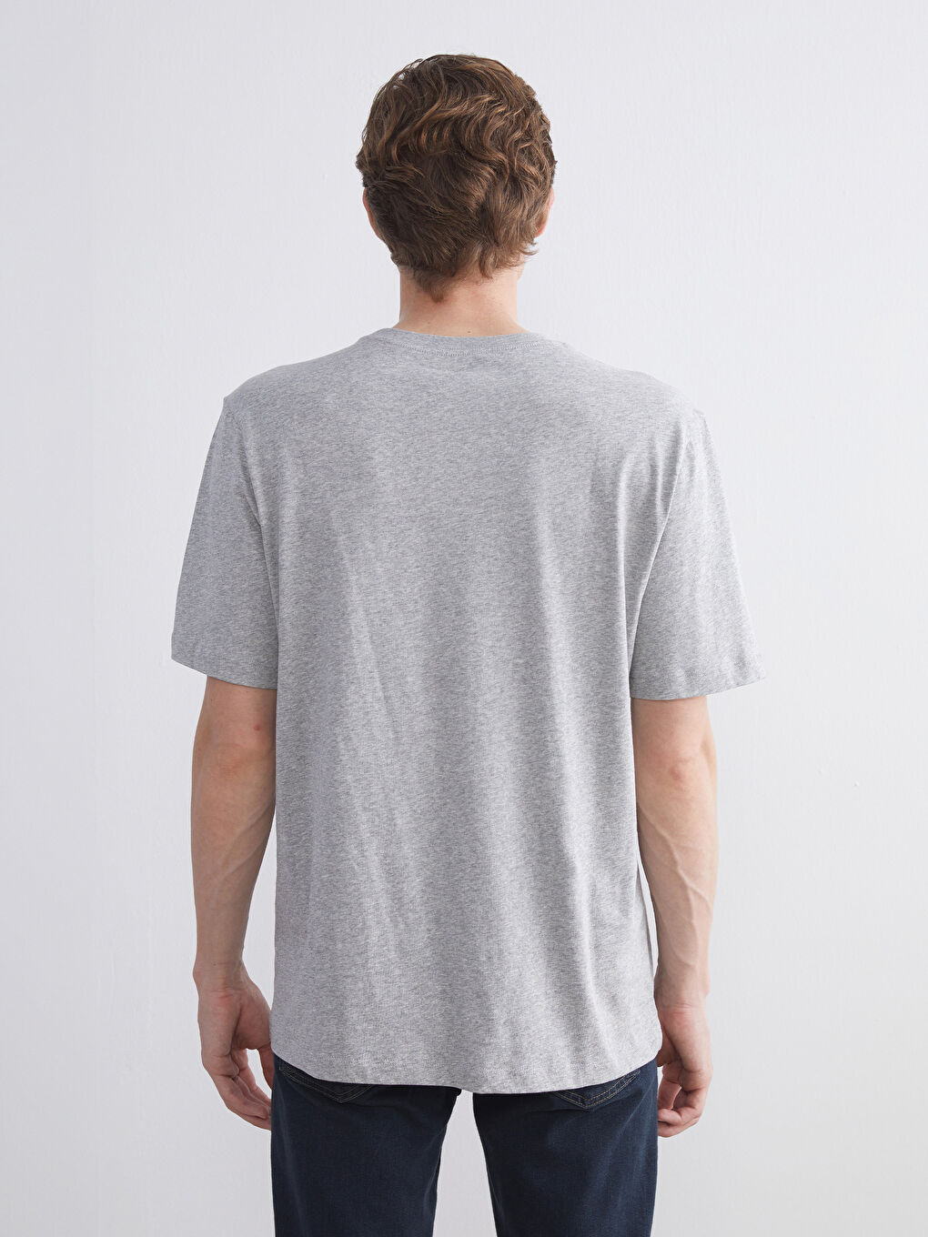 Crew Neck Short Sleeve Men's T-Shirt-3