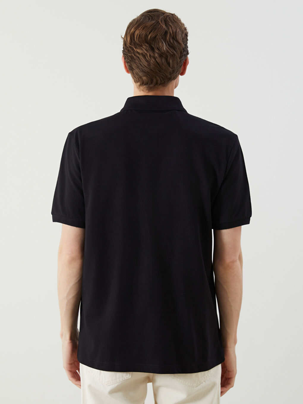 تي شيرت ياقة بولو بيكيه للرجال-3