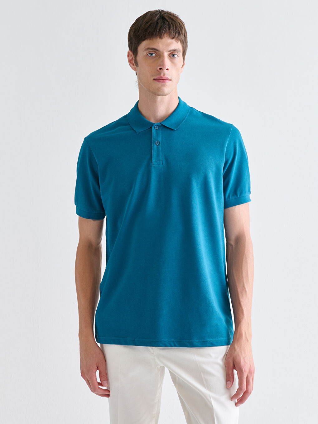 Polo Neck Pique Men's T-Shirt