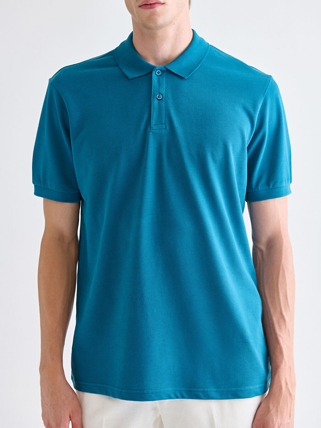 Polo Neck Pique Men's T-Shirt-2