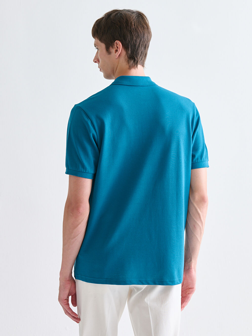 Polo Neck Pique Men's T-Shirt-3