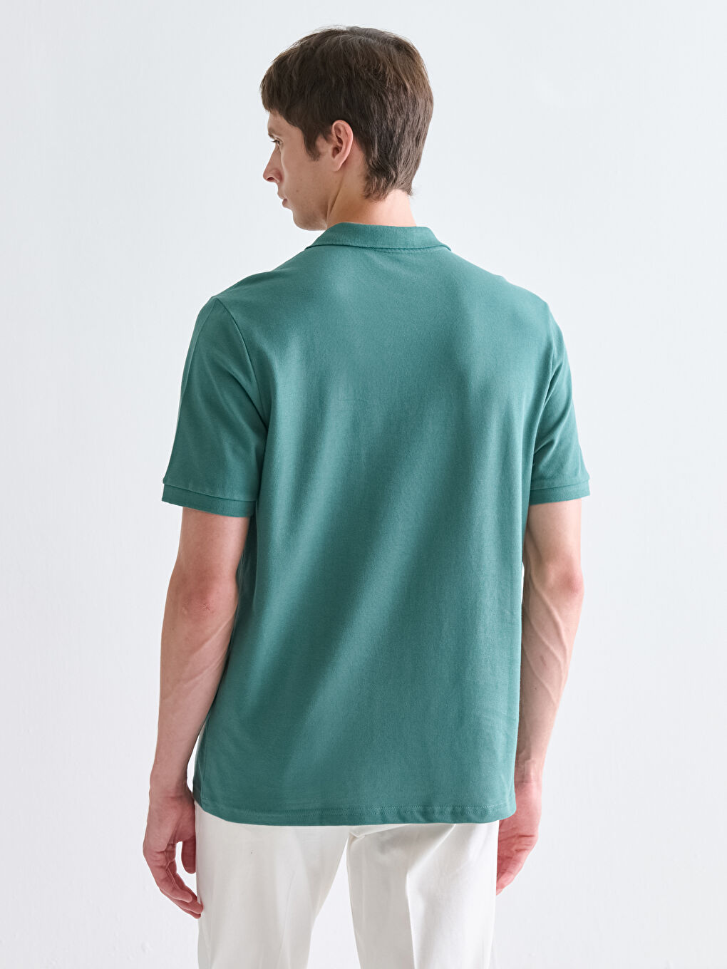 Polo Neck Pique Men's T-Shirt-3