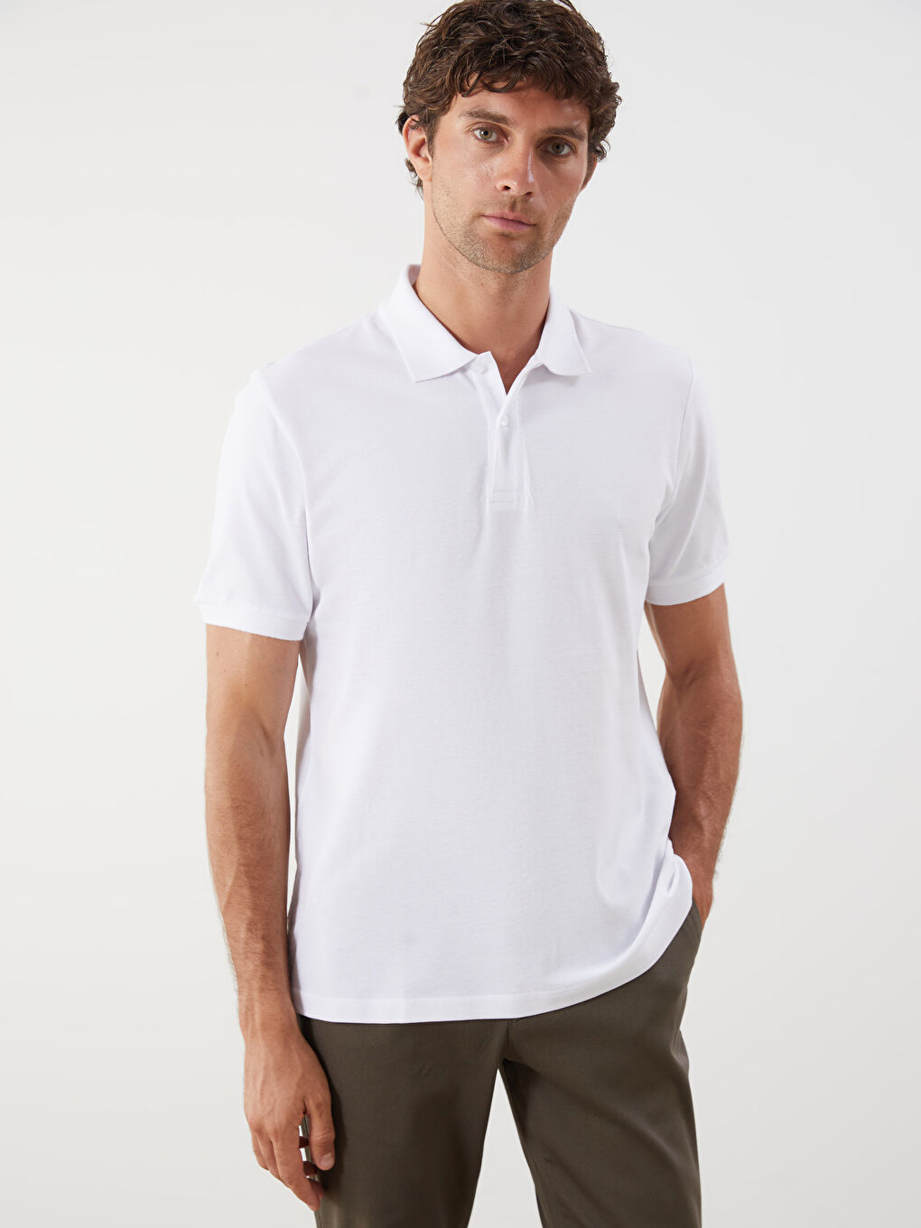 T-shirt pour Hommes en Piqué à Col Polo