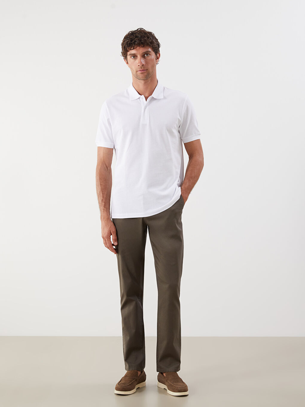 T-shirt pour Hommes en Piqué à Col Polo-1