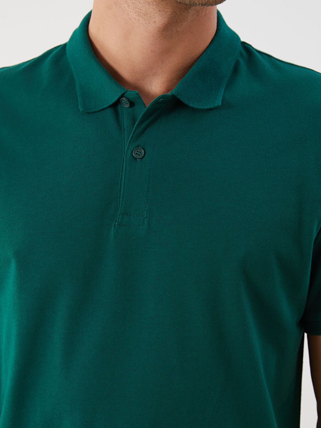 Polo Neck Pique Men's T-Shirt-2