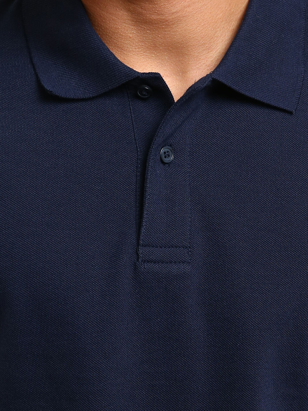 تي شيرت ياقة بولو بيكيه للرجال-2