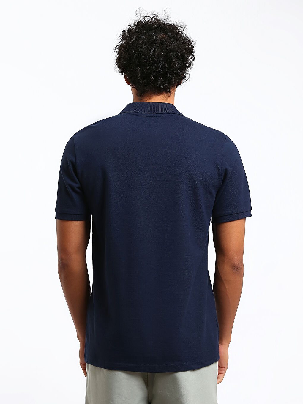 تي شيرت ياقة بولو بيكيه للرجال-4