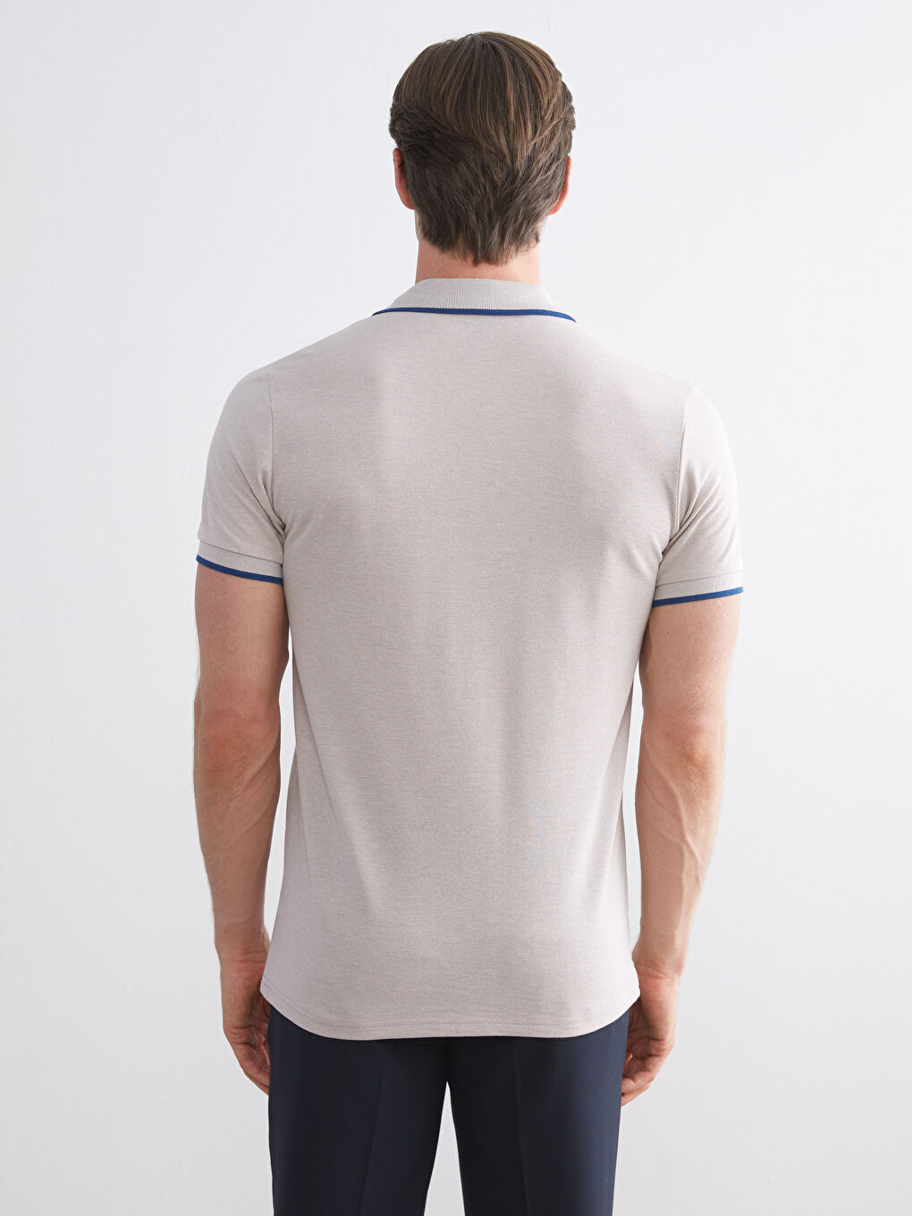 Πικέ Ανδρικό T-Shirt με Γιακά Polo-3