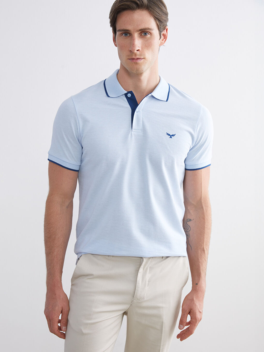 T-shirt pour Hommes en Piqué à Col Polo