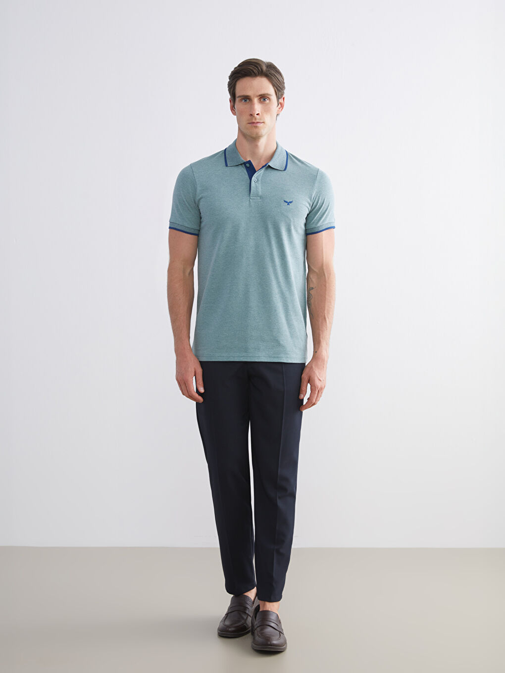 T-shirt pour Hommes en Piqué à Col Polo-1
