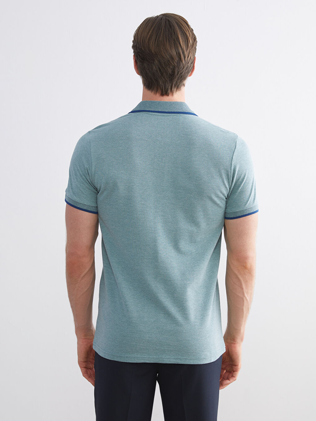 T-shirt pour Hommes en Piqué à Col Polo-3