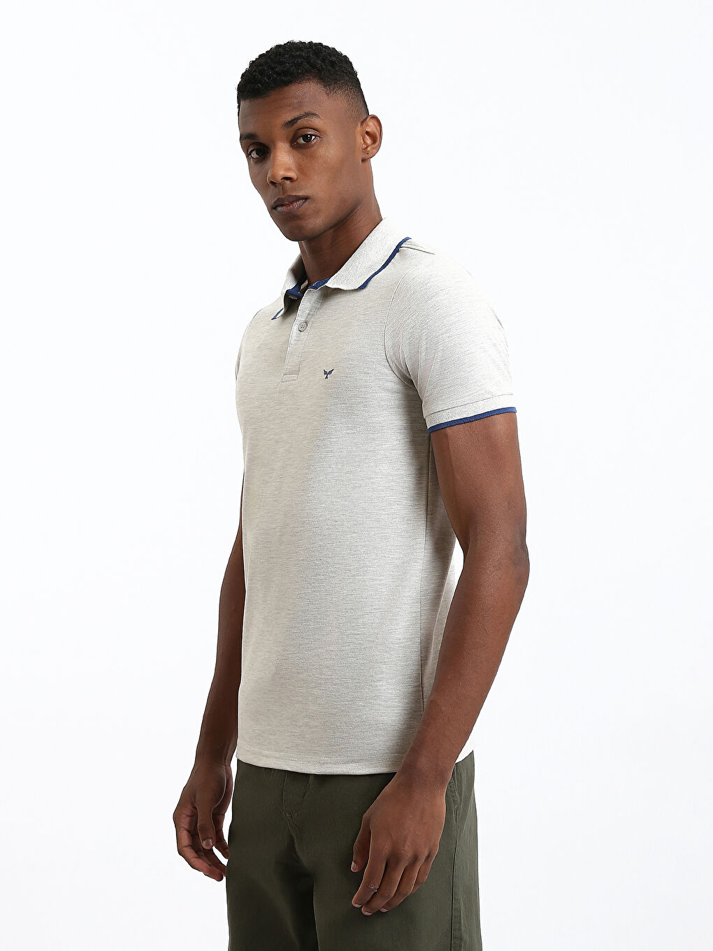 تي شيرت ياقة بولو بيكيه للرجال-6