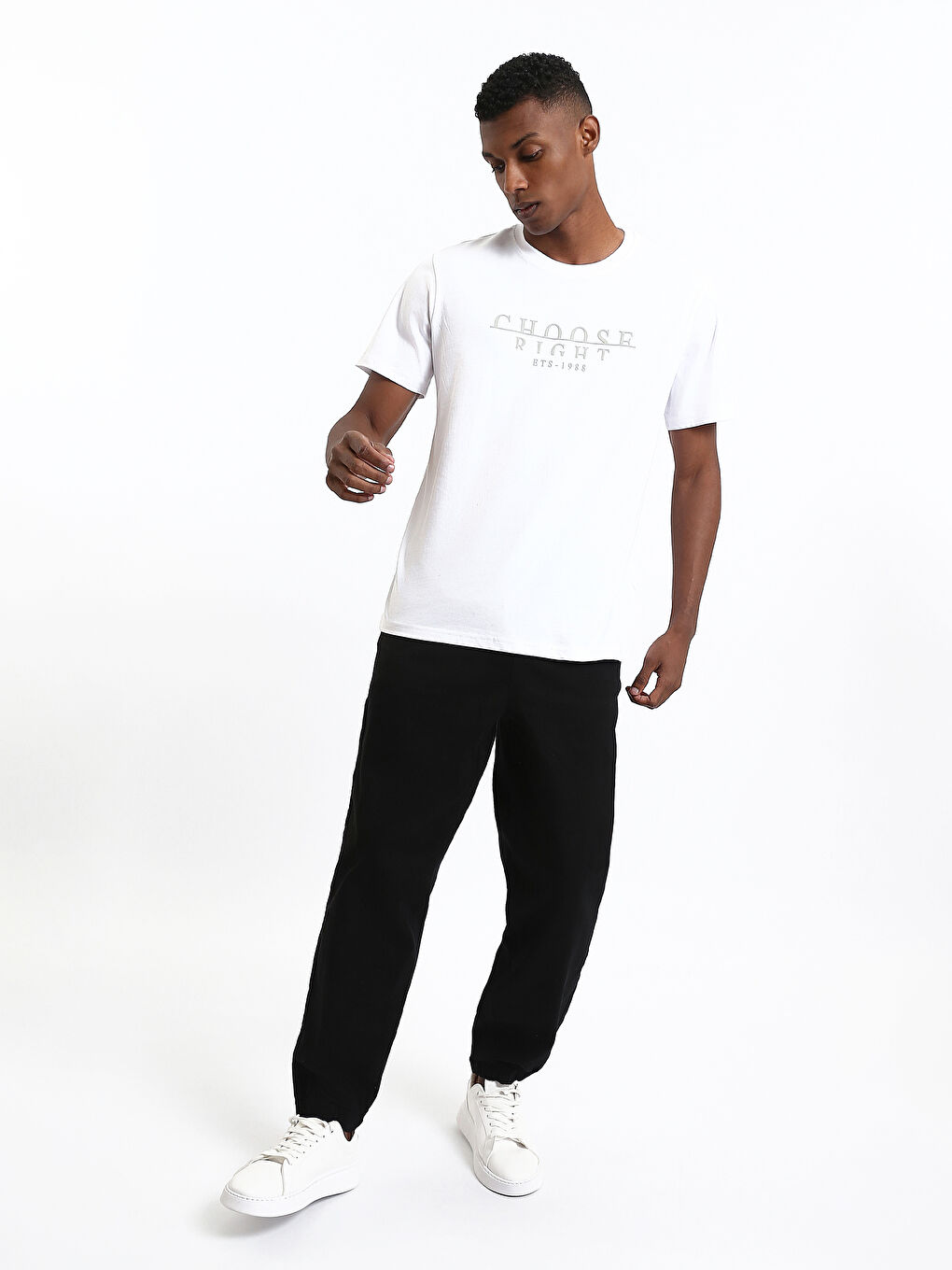 Crew Neck Printed Men's T-Shirt-1