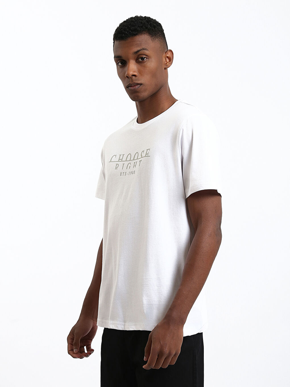 Crew Neck Printed Men's T-Shirt-3