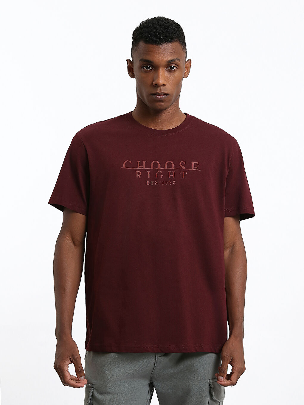 Crew Neck Printed Men's T-Shirt