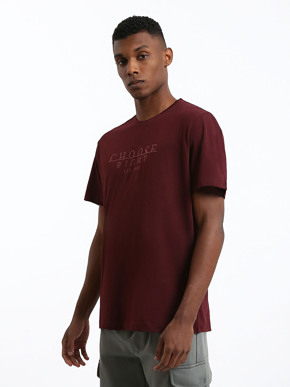 Crew Neck Printed Men's T-Shirt-3