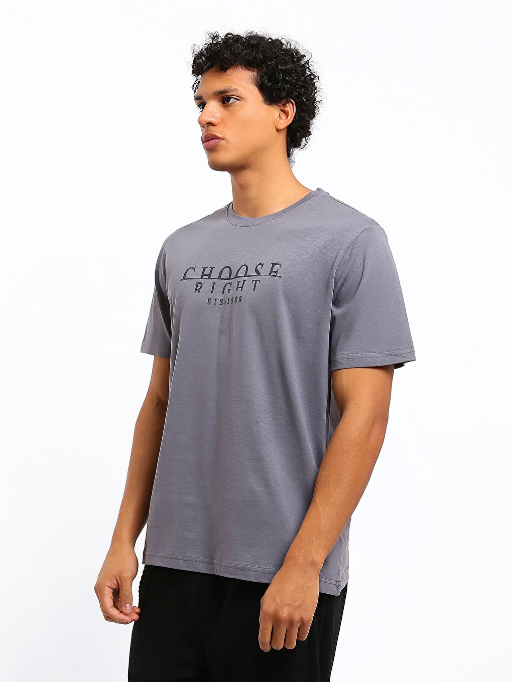 Crew Neck Printed Men's T-Shirt-3