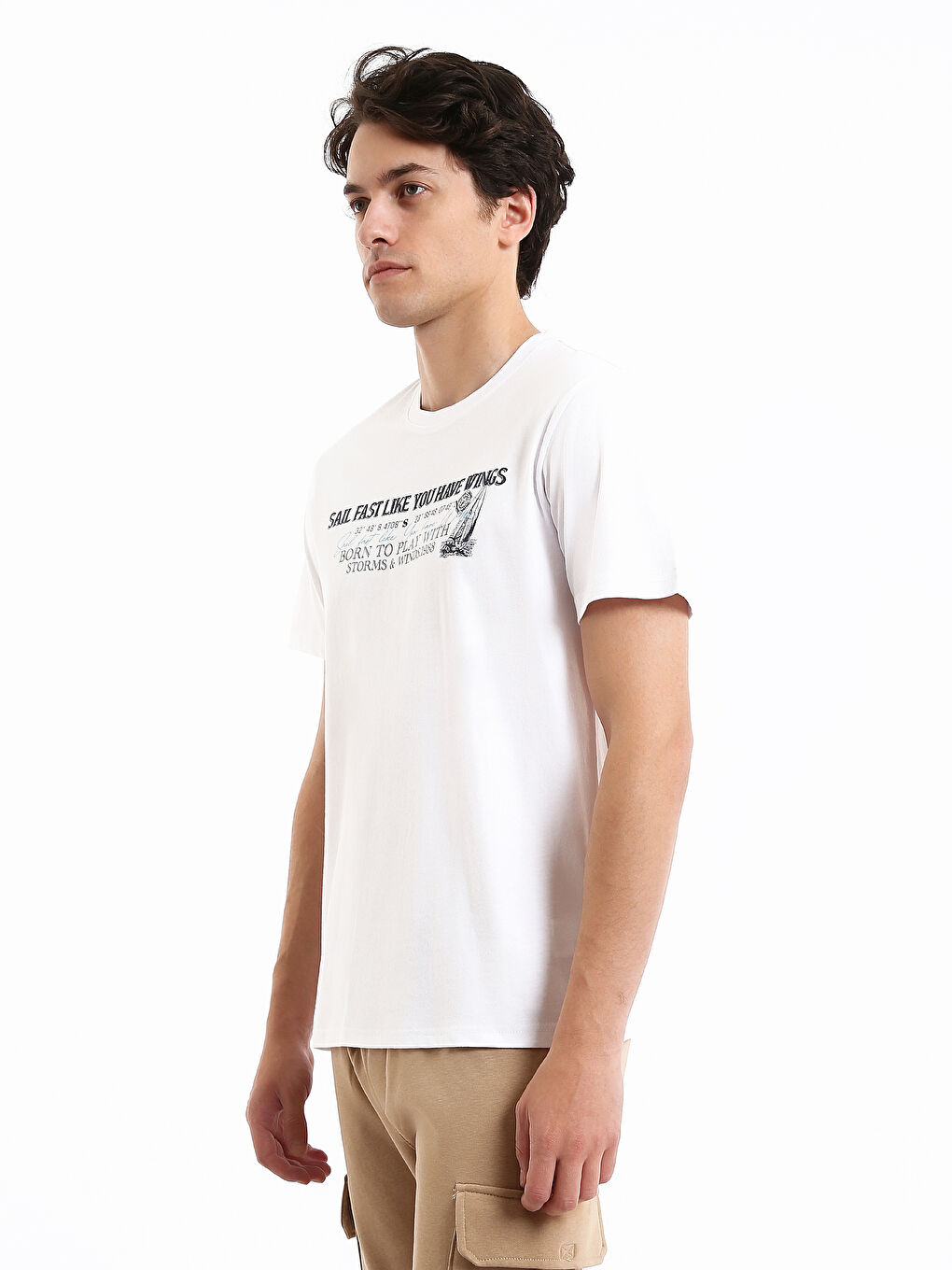 Crew Neck Printed Men's T-Shirt-3