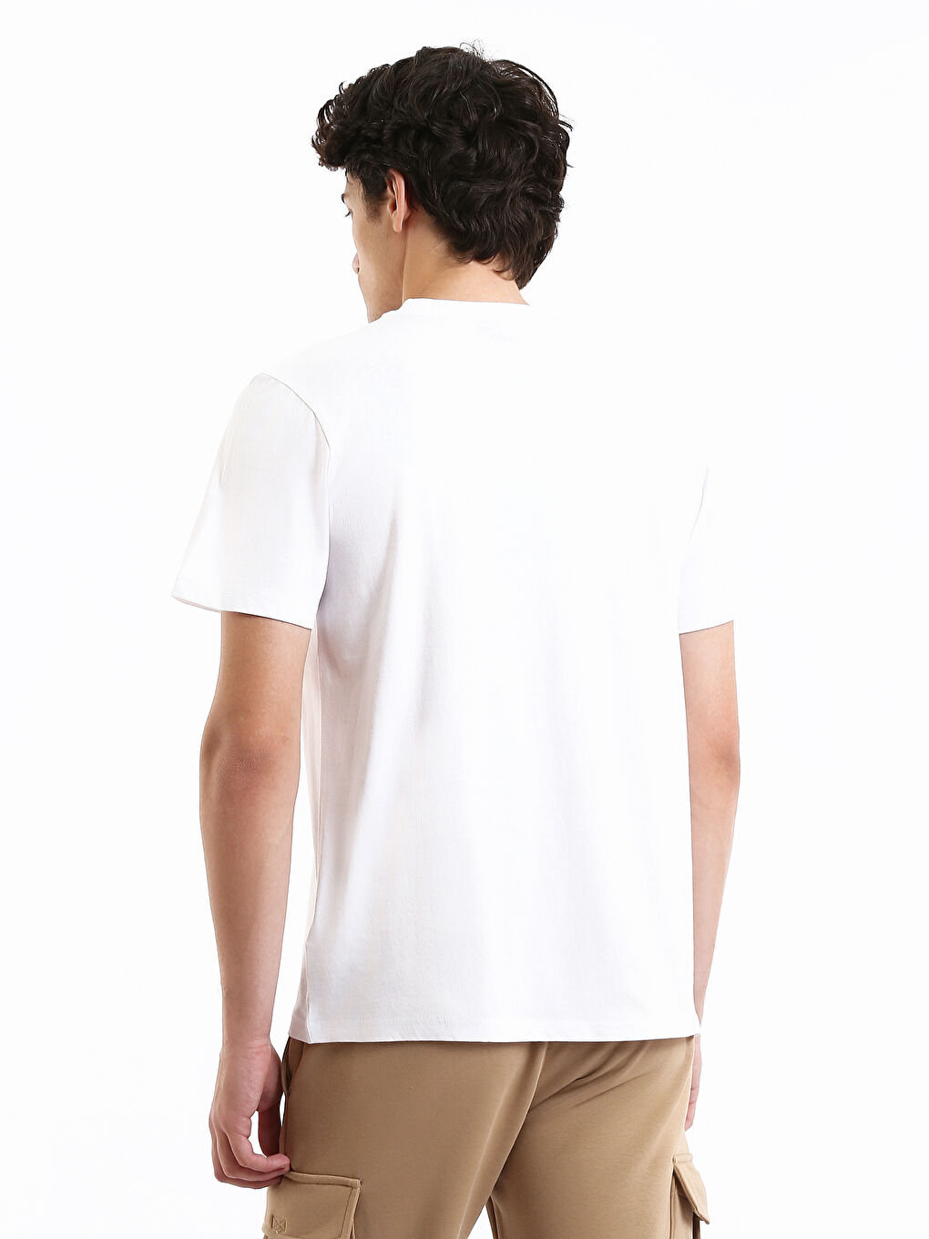 Crew Neck Printed Men's T-Shirt-4