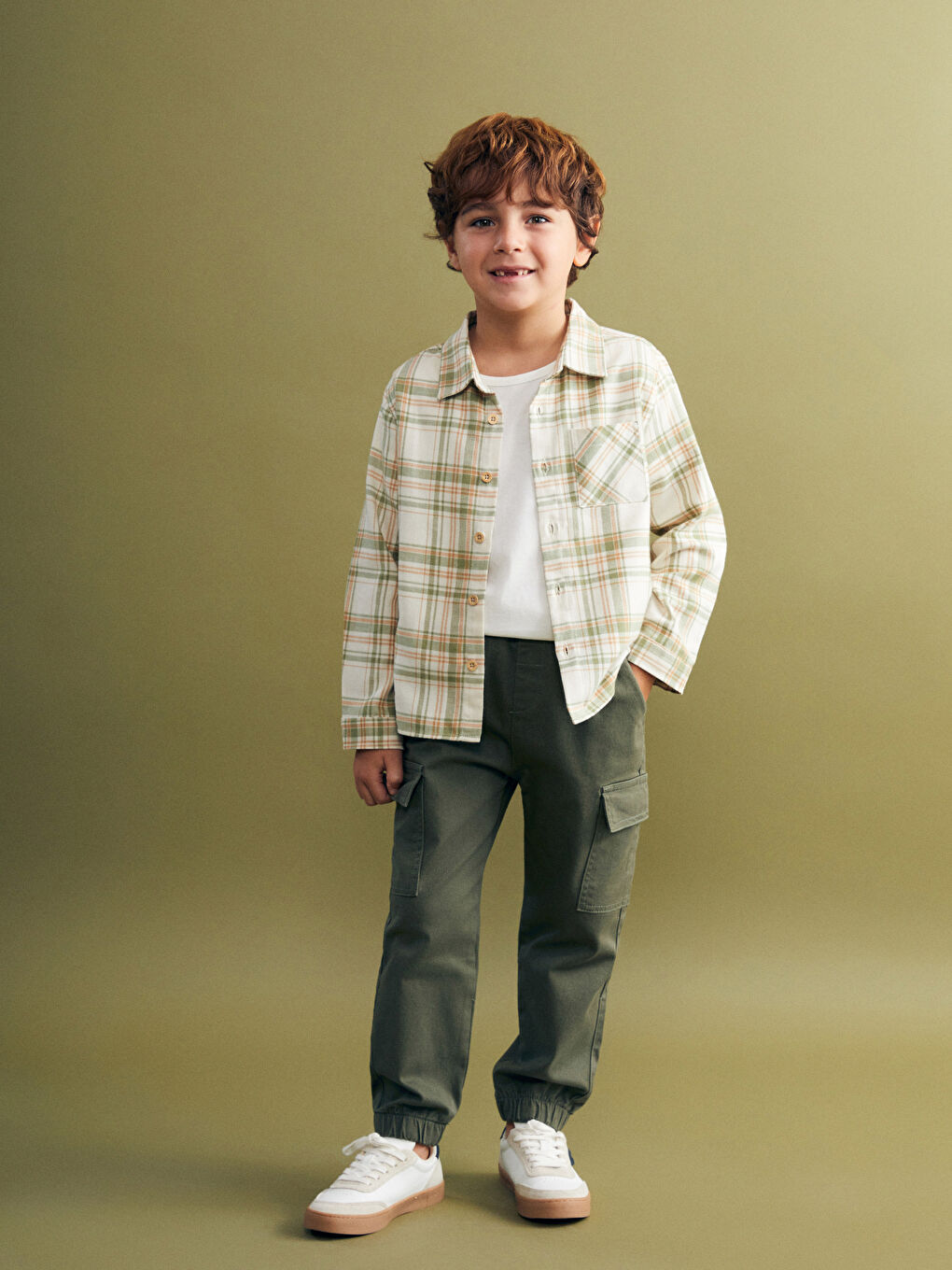 Regular Fit Plaid Boys' Lumberjack Shirt-3
