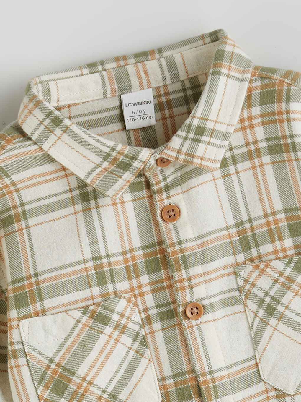 LCW Kids Regular Fit Plaid Boys' Lumberjack Shirt -W56871Z1-LME