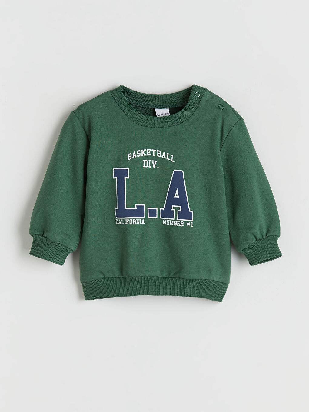 Комплект із 2 предметів для хлопчиків: світшот із круглим вирізом і принтом та спортивні штани-1