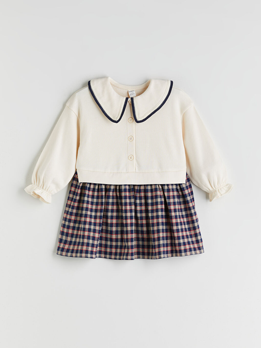 LCW Kids Peter Pan Collar Girls' Dress -W56893Z1-FRC