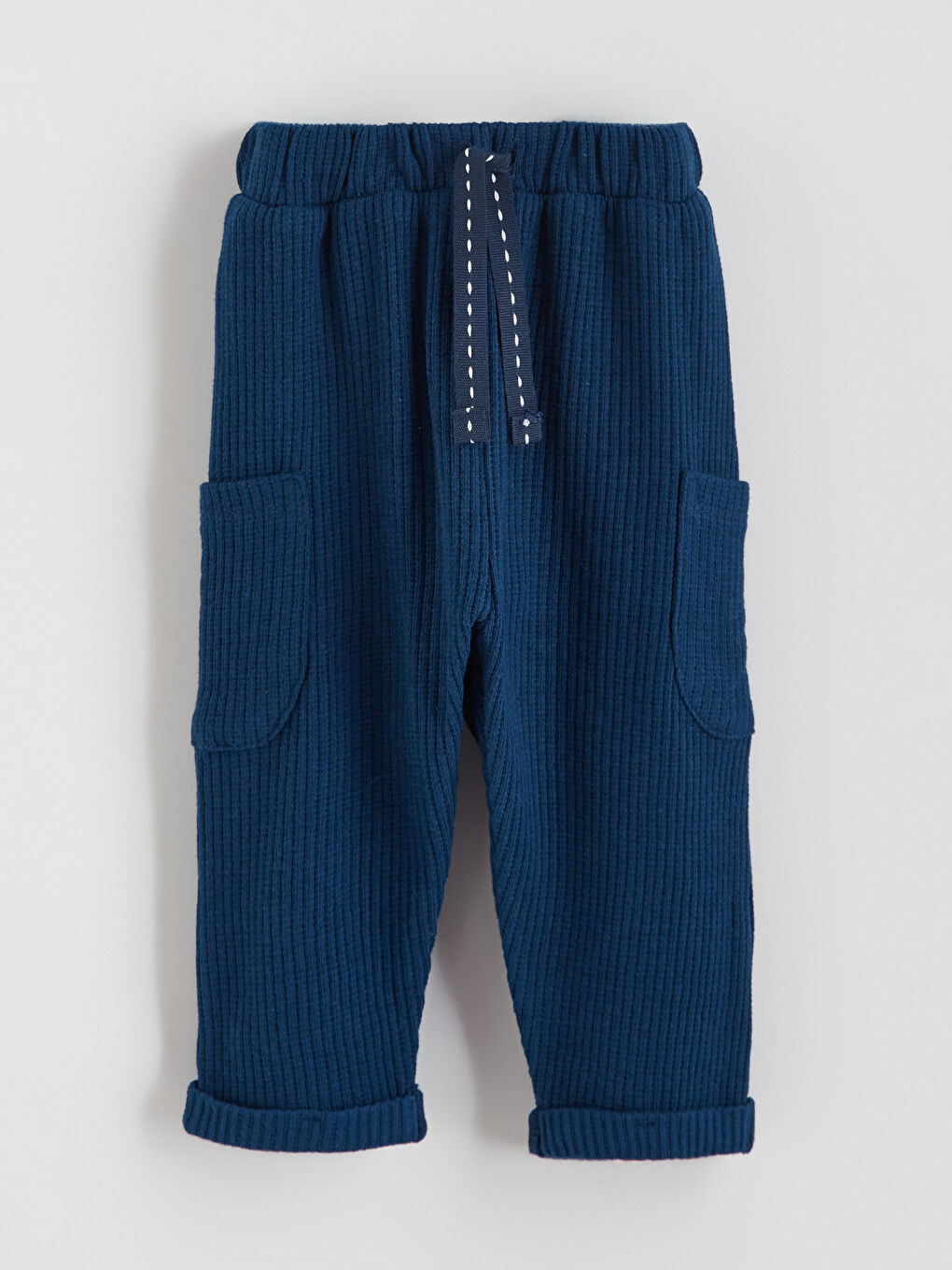 Lacivert Beli Lastikli Erkek Bebek Jogger Eşofman Alt