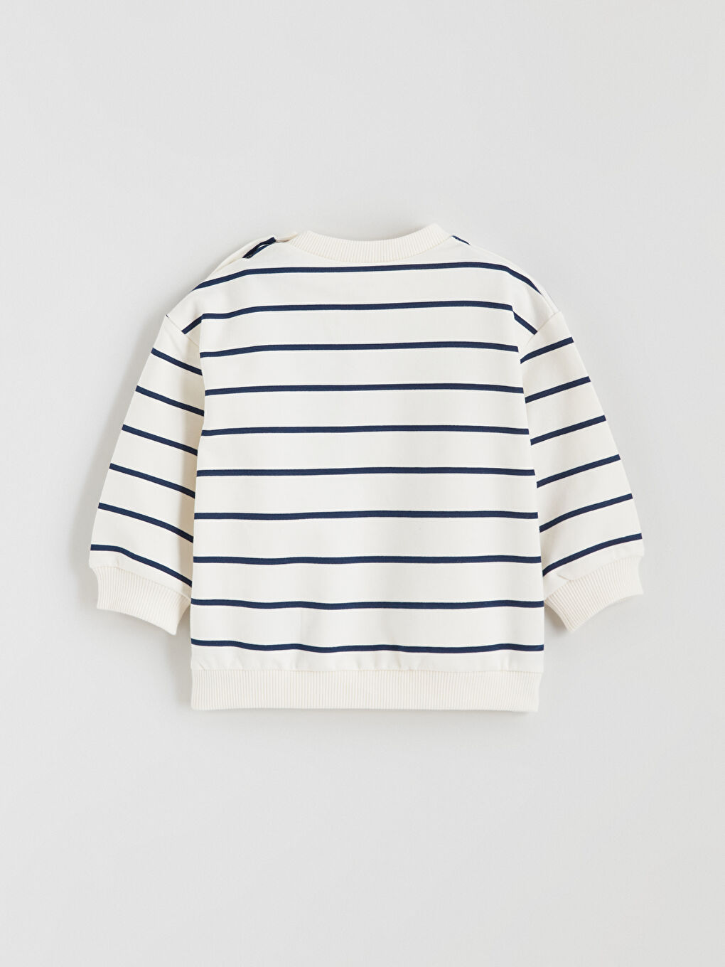 Ekru Nakışlı Erkek Bebek Sweatshirt ve Pantolon-5