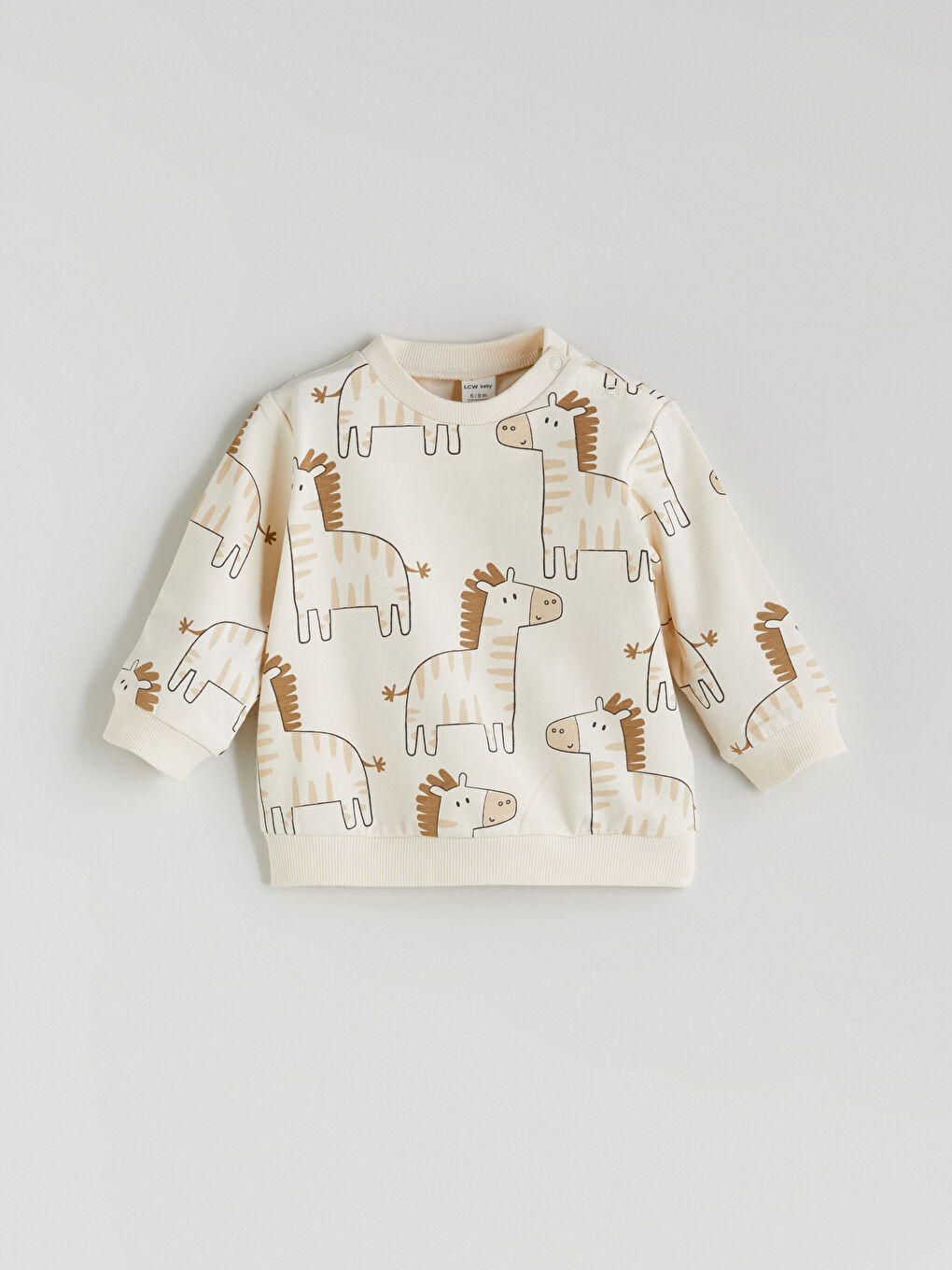 LCW baby Printed Baby Boy Sweatshirt And Sweatpants Set (2 Pieces) -W56917Z1-LRA