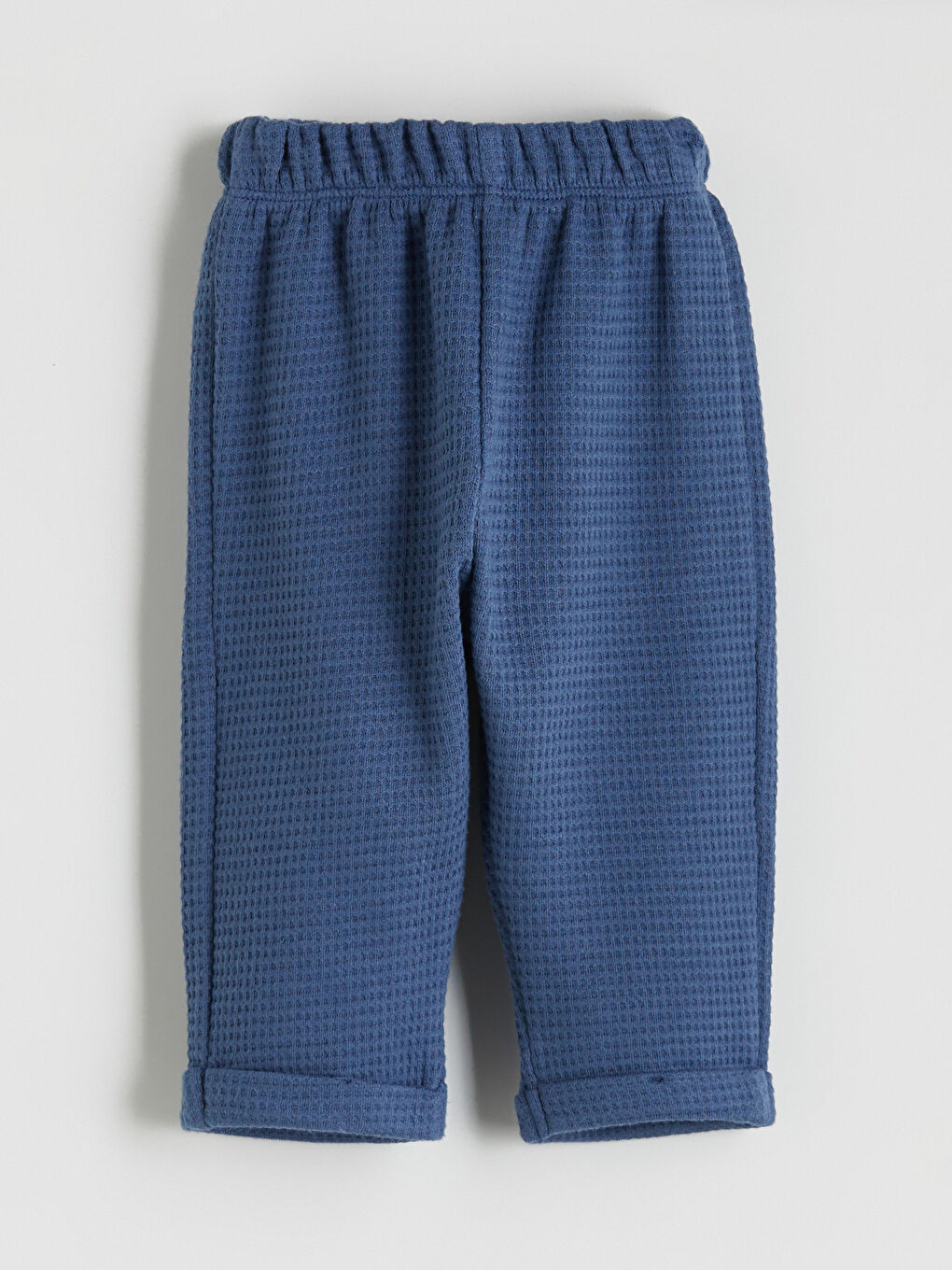 Ekru Bisiklet Yaka Çizgili Erkek Bebek Sweatshirt ve Pantolon 2'li-4