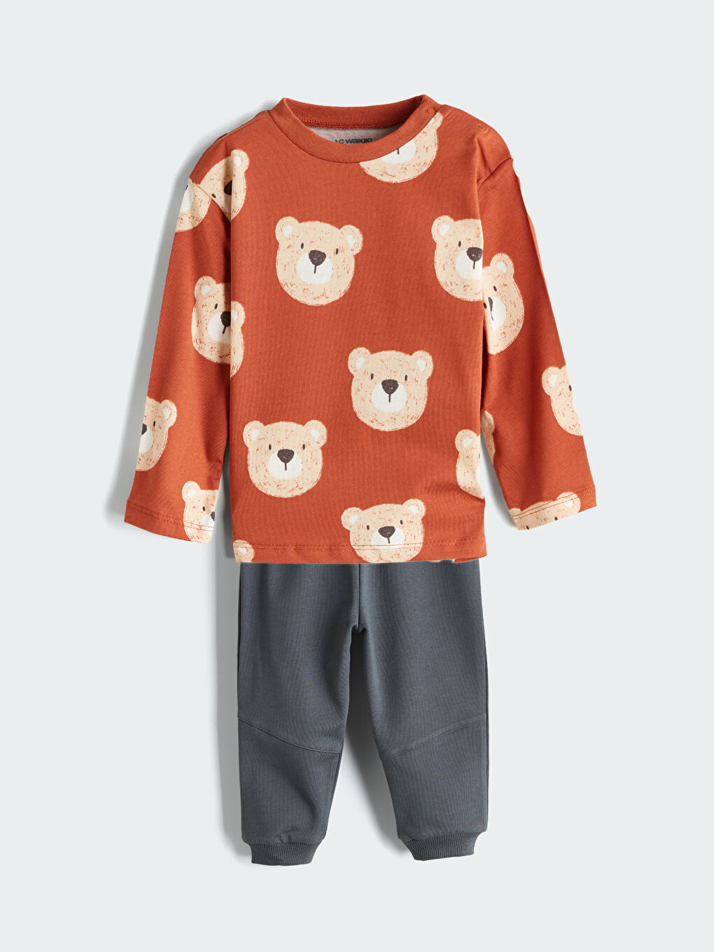 LCW baby Štampana majica i pantalone za bebe dečake, 2-pakovanje -W56929Z1-LR0