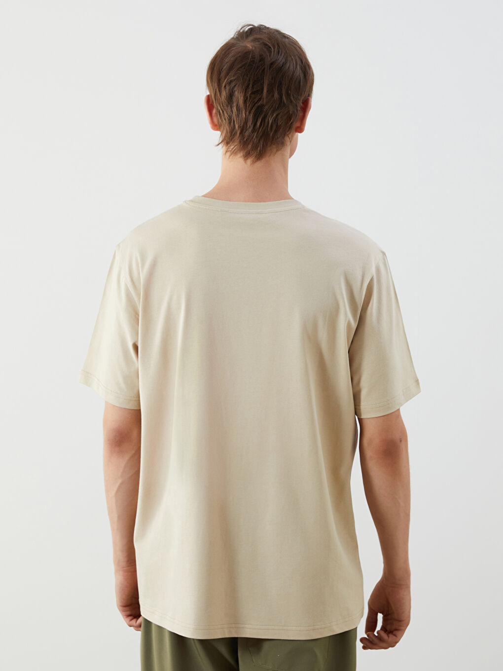 تيشيرت رجالي ياقة دائرية مطبوع جيرسي-3