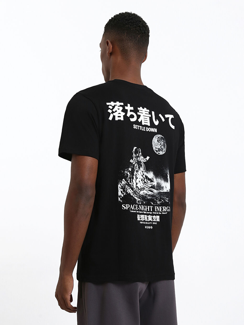 Crew Neck Printed Men's T-Shirt-4