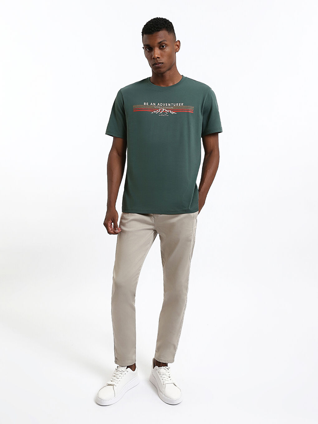 Crew Neck Printed Men's T-Shirt-1