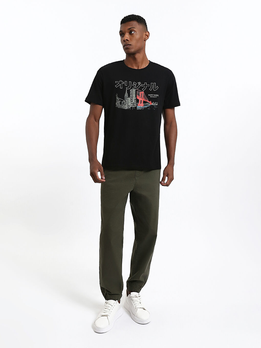 Crew Neck Printed Men's T-Shirt-1